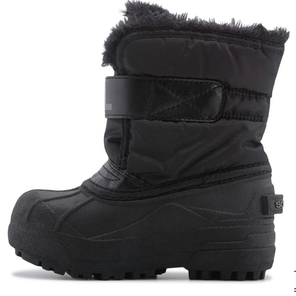 Sorel Toddler Snow Commander Black Snow Boots with Polar Bear Accent - Picture 3 of 9